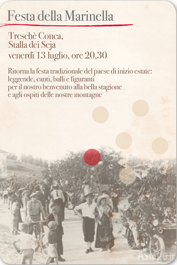 Festa della Marinella a Tresche Conca 2018 Festa della Marinella a Tresche Conca 2018