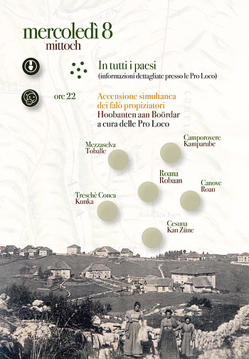 Hoga Zait 2015 accensione falo a Roana Hoga Zait 2015 accensione falo a Roana