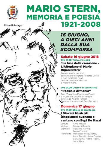 MARIO STERN, memory and poetry-events for the 10 year anniversary of the death of Mario Rigoni Stern-16 June 2018