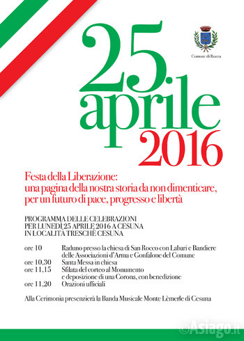 25 aprile 2016 cesuna di roana