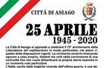 Cerimonia per la Festa della Liberazione ad Asiago - 25 aprile 2020