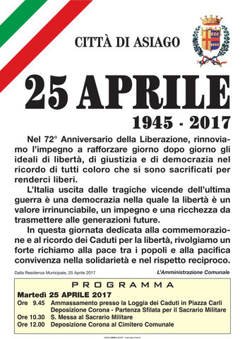commemorazione 25 aprile 2017