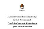Consiglio Comunale Straordinario per conferimento della Cittadinanza Onoraria al Milite Ignoto - Asiago, 5 agosto 2021