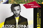 Alessio Bernabei in concert live at Asiago on August 5, 2016