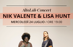 "AltoLàb Concert" - Cena-concerto di solidarietà con Nik Valente e Lisa Hunt a Canove - 24 luglio 2019