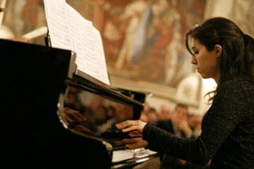 Anna Pittaro al pianoforte