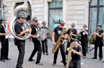 Touring show of the Bifunk Brass Band in the Centre of Asiago-May 28, 2017