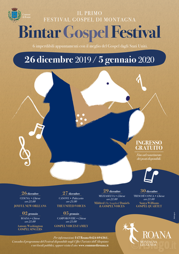 BINTAR GOSPEL FESTIVAL 2019-20 | Concerti gospel a Roana e frazioni - Altopiano di Asiago