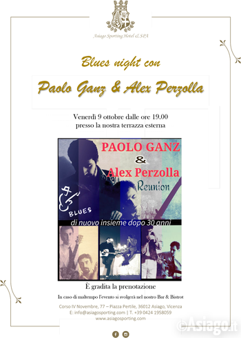 Blues night con paolo ganz e alex perzolla ad Asiago