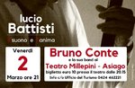 Bruno Conte ad Asiago per concerto tributo a Lucio Battisti - 2 marzo 2018