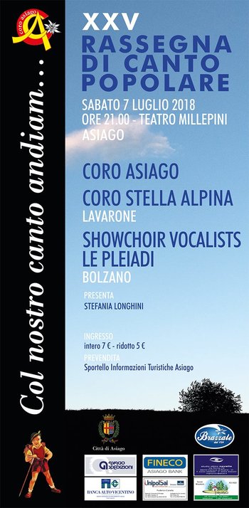 Col nostro canto andiam 2018 Col nostro canto andiam 2018