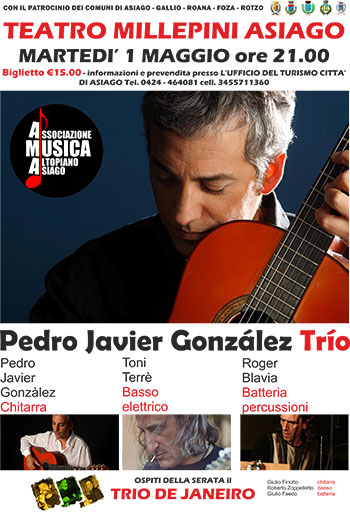 Concerto Pedro Javier Gonzales Primo Maggio Asiago