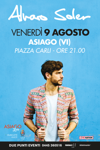 Alvaro Soler Concert At Asiago 9 August 2019