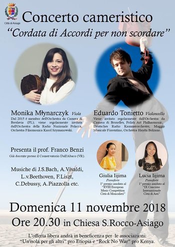 Concerto cameristico Cordata di Accordi per non scordare Concerto cameristico Cordata di Accordi per non scordare