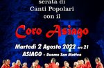 Summer Concert: evening of Popular Songs with the Asiago Choir - Asiago, August 2, 2022