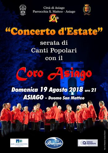 Concerto d'estate del Coro Asiago agosto 2018 Concerto d'estate del Coro Asiago agosto 2018