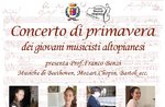 Spring concert of young musicians at Asiago plateau's-6 April 2018