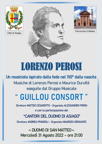 Concerto in onore di Lorenzo Perosi ad Asiago
