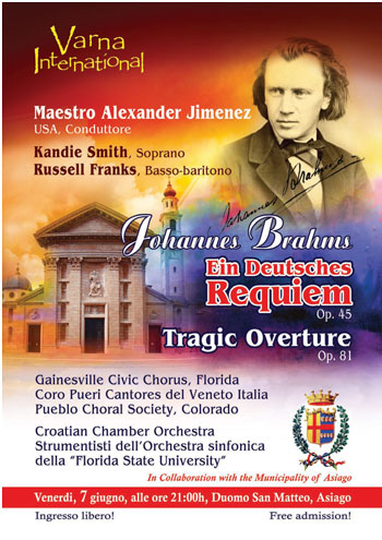 Concerto dell’Orchestra e del Coro Varna International ad Asiago