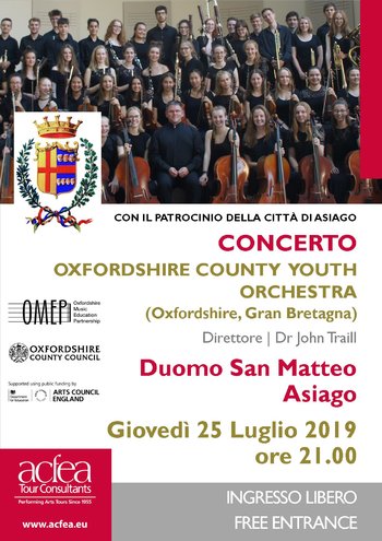 Concerto Oxfordshire County Youth Orchestra  ad Asiago