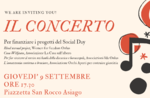 Concert for the Social Day in Asiago on September 9, 2021