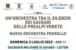 Concert "An orchestra among the silence of the Shrines" - Asiago, July 3, 2022
