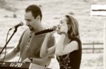 Aperitif in der Musik mit "Eva & Remo" in Italien im 20. Juli 2018 Gallium-Platz