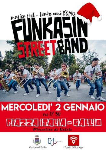Funkasin street band a Gallio