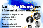 Concerto dei Giovani Musicisti Altopianesi per la Notte Bianca ad Asiago - 25 luglio 2020