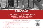  80 ANNI DELL’OSSERVATORIO DI ASIAGO - venerdì 27 maggio 2022