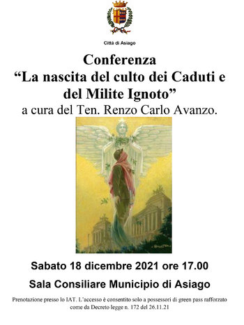 Conferenza Milite Ignoto Asiago 18 dicembre 2021