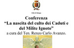 Conference "The birth of the cult of the Fallen and the Unknown Soldier" - Asiago, 18 December 2021