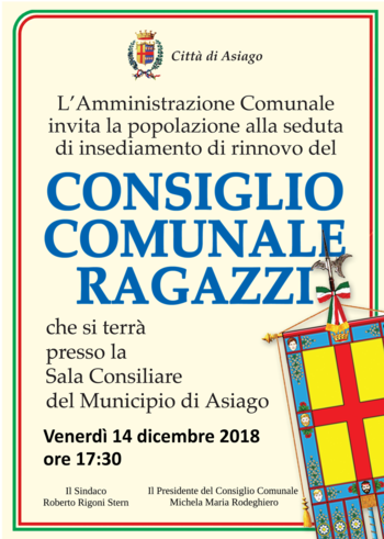 Consiglio comunale ragazzi Asiago