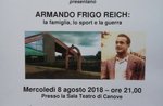 "Armando Frigo Reich: family, sport and war"-meeting in Canove-8 August 2018