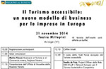Treffen des Barrierefreier Tourismus an der Teatro Millepini di Asiago, 21. November 2014