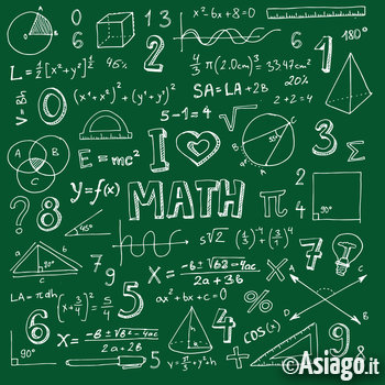 Lavagna con formule matematiche 