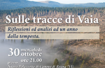 "SULLE TRACCE DI VAIA" - Incontro con Mauro Corona, Matteo Righetto e Gianbattista Rigoni a Canove - 30 ottobre 2019