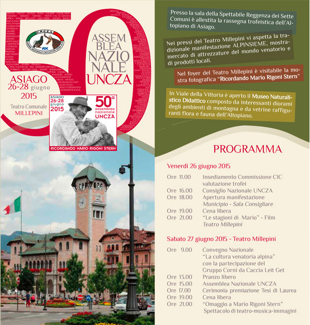 manifesto UNCZA 50ª Assemblea Nazionale ad Asiago manifesto UNCZA 50ª Assemblea Nazionale ad Asiago