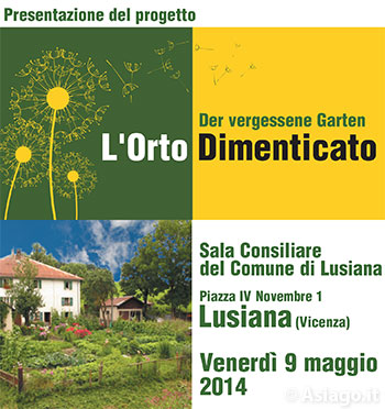 Seminario l'Orto Dimenticato, Lusiana - 9 Maggio 2014