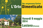 Presentazione seminario ORTO DIMENTICATO Der vergessene Garten 9 maggio Lusiana