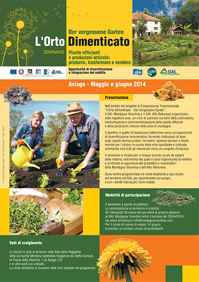 Seminario l'Orto Dimenticato, Asiago - Maggio e Giugno 2014