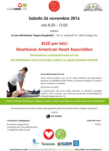 corso BLSD per rianimazione e uso defibrillatore esterno ad Asiago corso BLSD per rianimazione e uso defibrillatore esterno ad Asiago