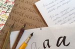 Calligraphy course at Asiago with calligrapher Anna Schettin-23 June 2019