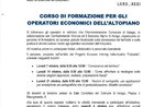 Corso di formazione per gli operatori economici dell'Altopiano ad Asiago - 7, 14 e 21 ottobre 2019