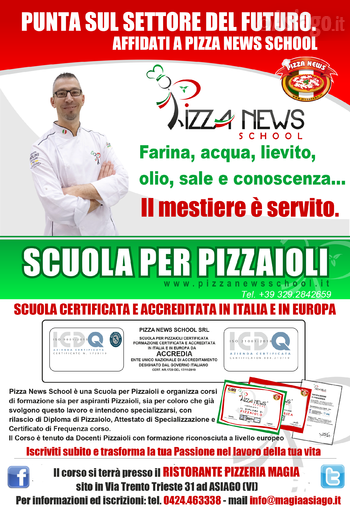 Corso per pizzaioli ad Asiago - Pizza News School