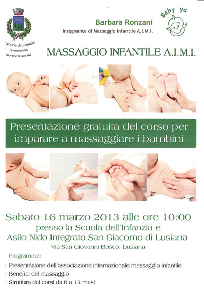 Corso Imparare a massaggiare i bambini