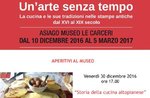 Aperitif at the Museum with "history of cooking plateau", Asiago, December 30, 2016