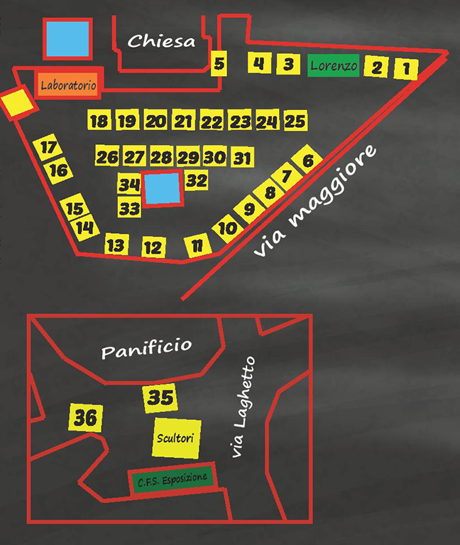 Mappa Keesemap della manifestazione