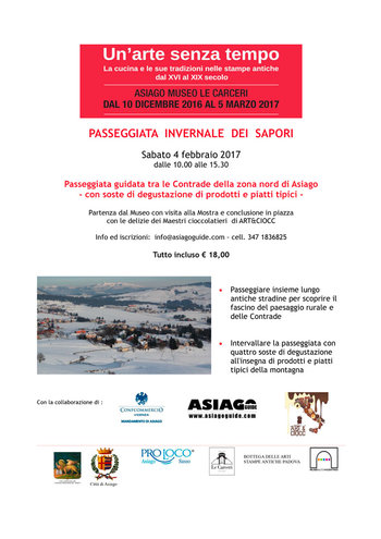 Passeggiata guidata ad Asiago 4 febbraio 2017 Passeggiata guidata ad Asiago 4 febbraio 2017