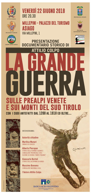 Presentazione documentario La grande guerra di Attilio Colpo - Asiago Presentazione documentario La grande guerra di Attilio Colpo - Asiago